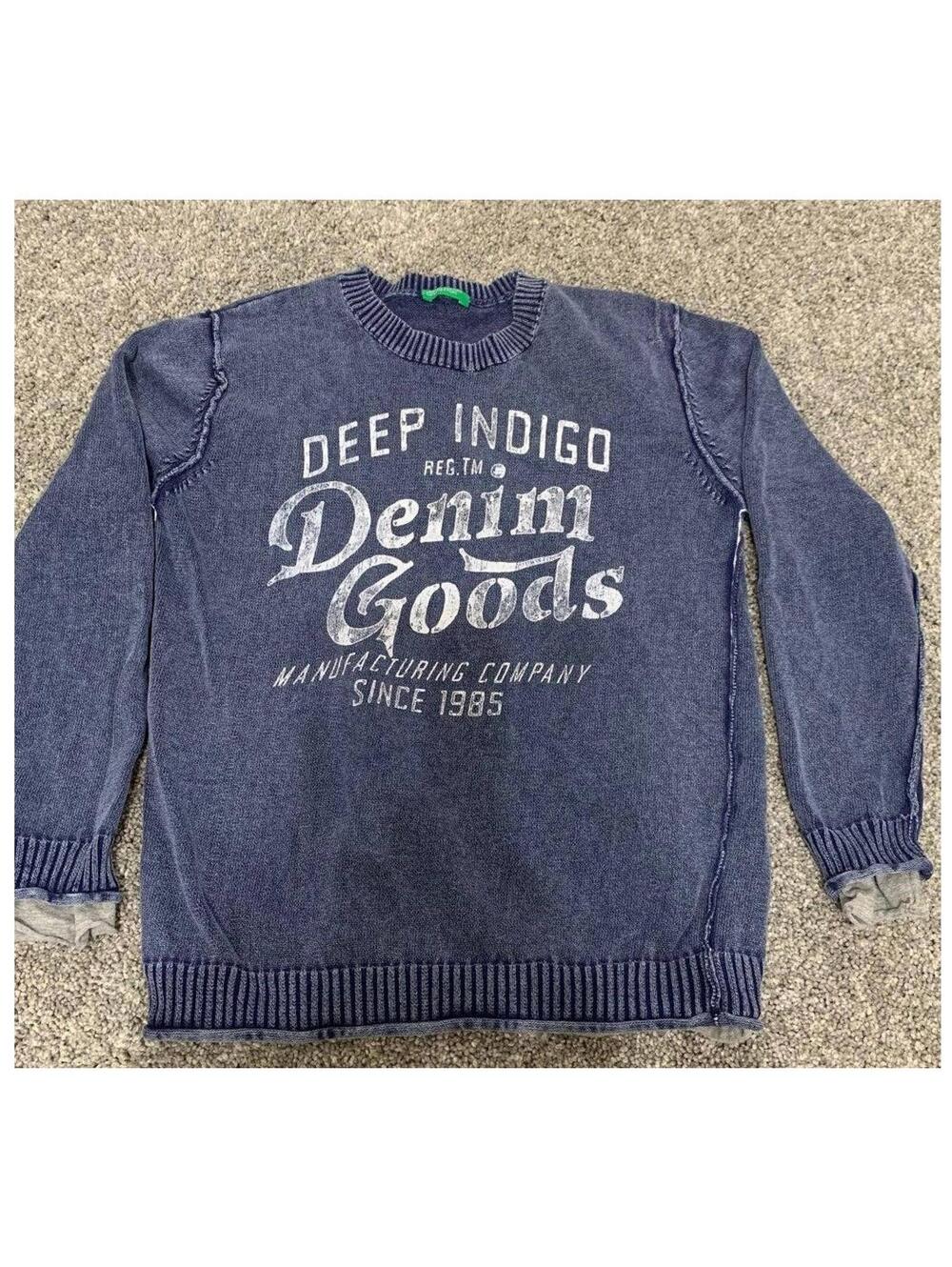 United Colors of Benetton Boy's Youth Long Sleeve Crew Neck Sweatshirt size 6